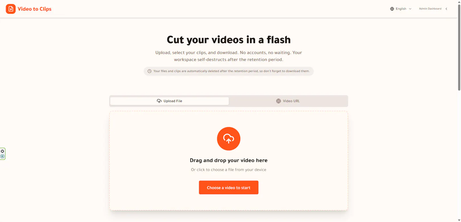 Video to Clips screenshot 2