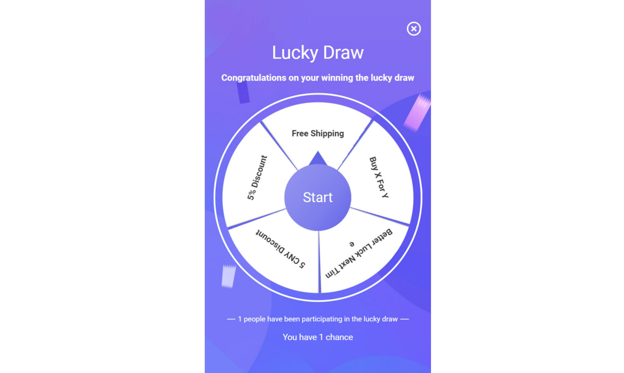 Lucky Draw Spin Wheel Spin wheel popup for your Shopify store