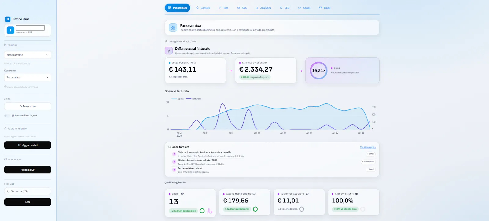 DP Dashboard screenshot 2