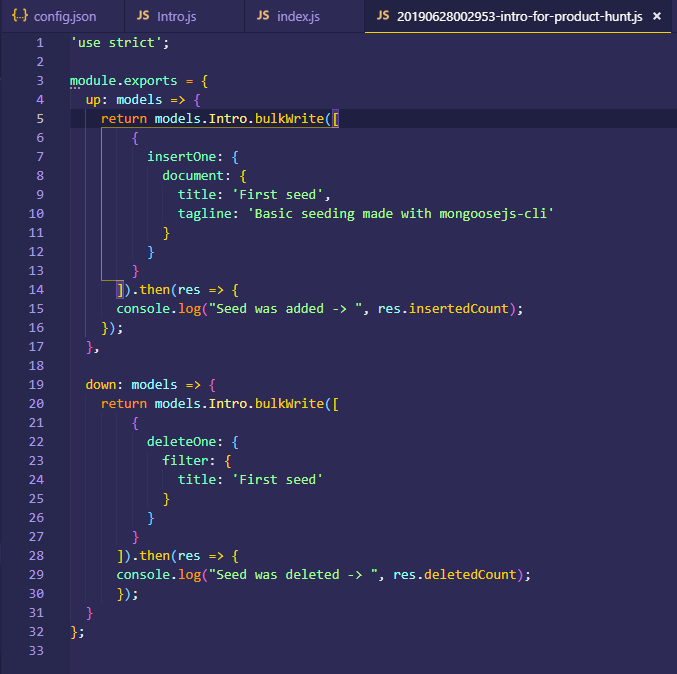 Mongoosejs CLI gallery image