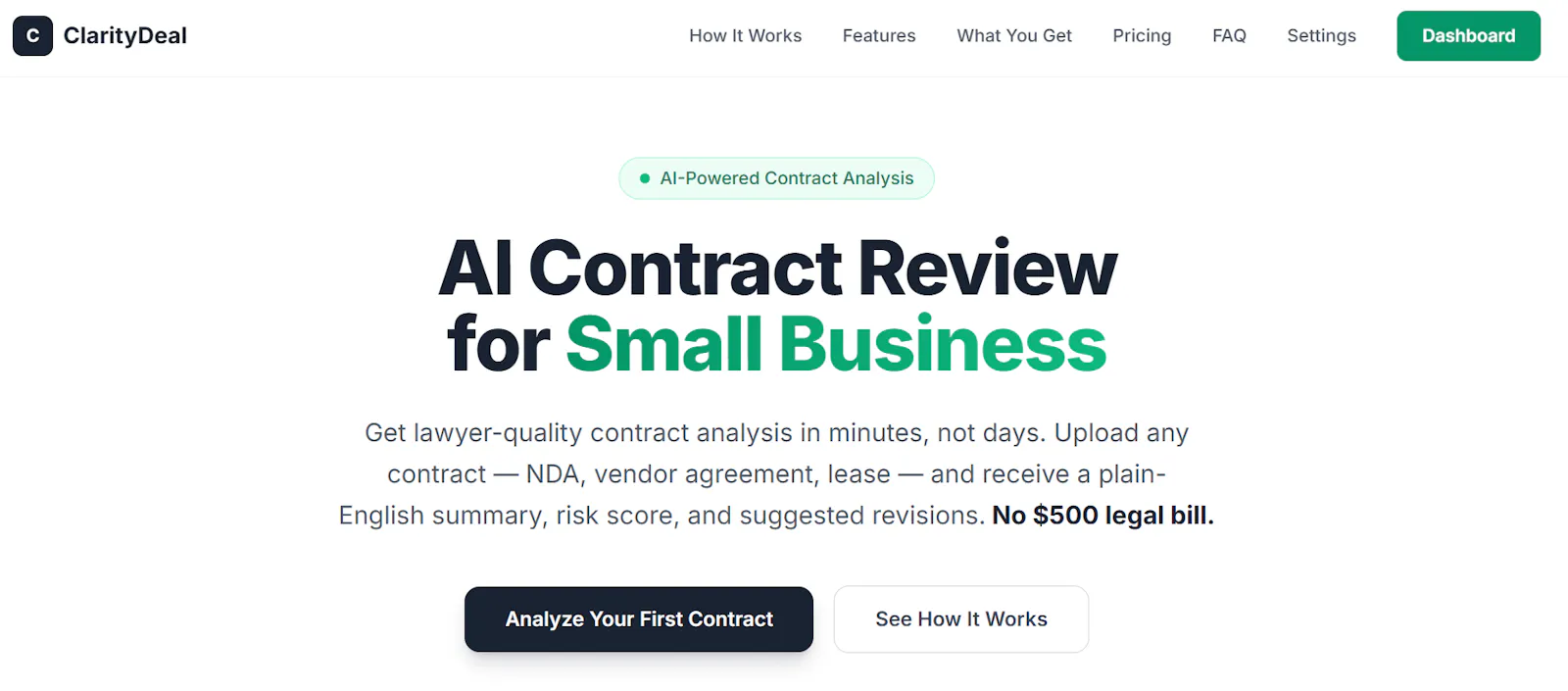 ClarityDeal screenshot 1
