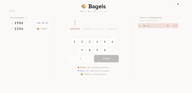 Bagels screenshot 1