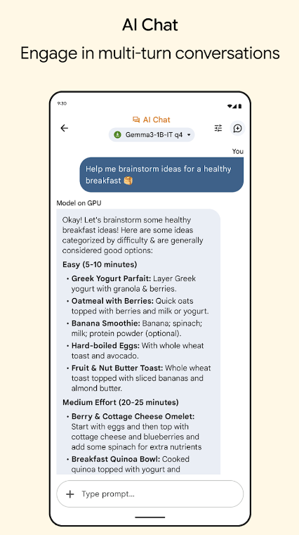 Google AI Edge Gallery: On-Device ML and Generative AI Demos