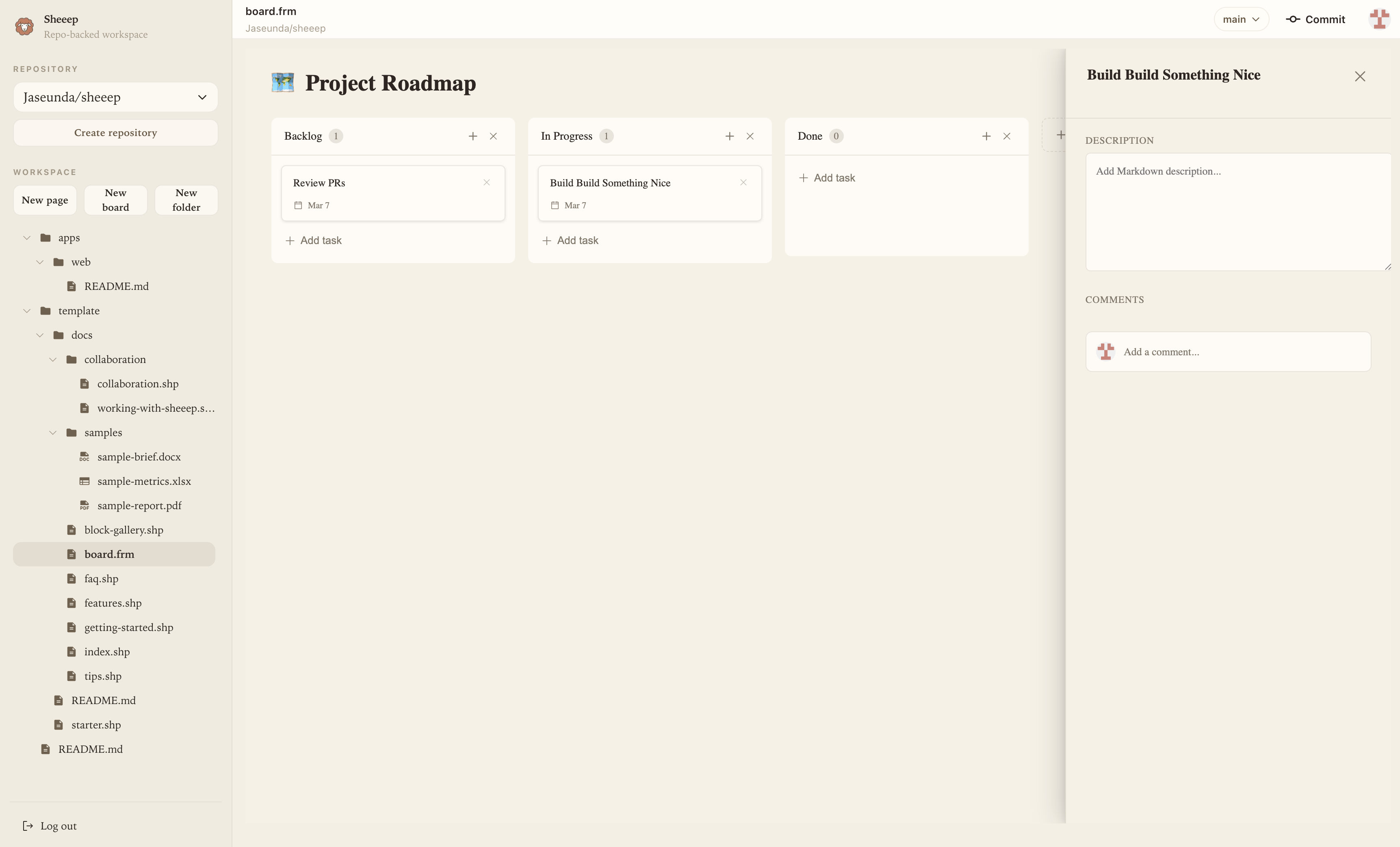 Sheeep - Screenshot 2 showing product features and functionality