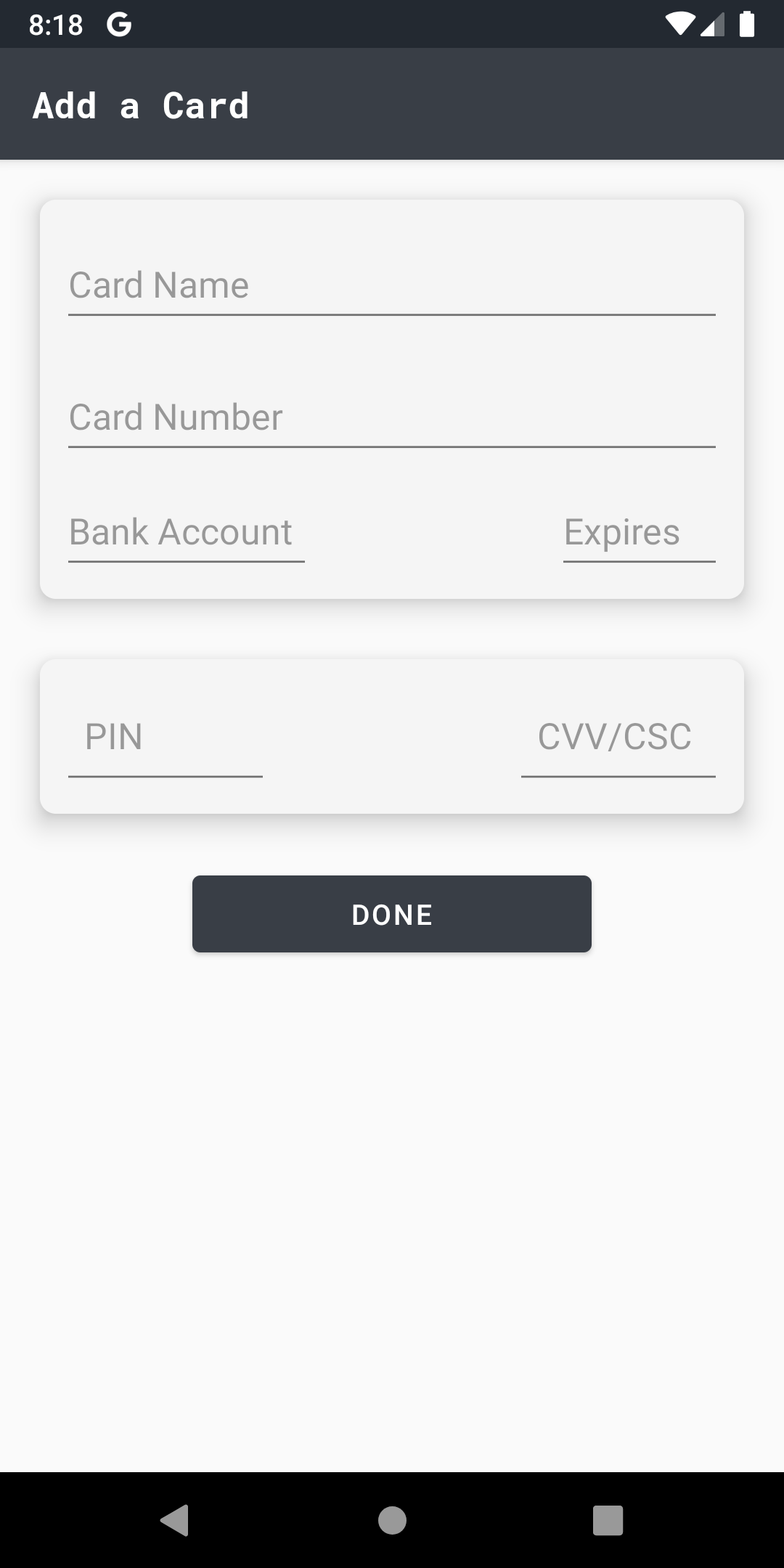 Kaartholder gallery image