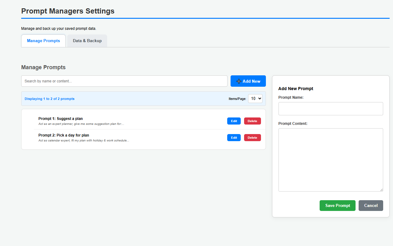 Prompt Managers gallery image