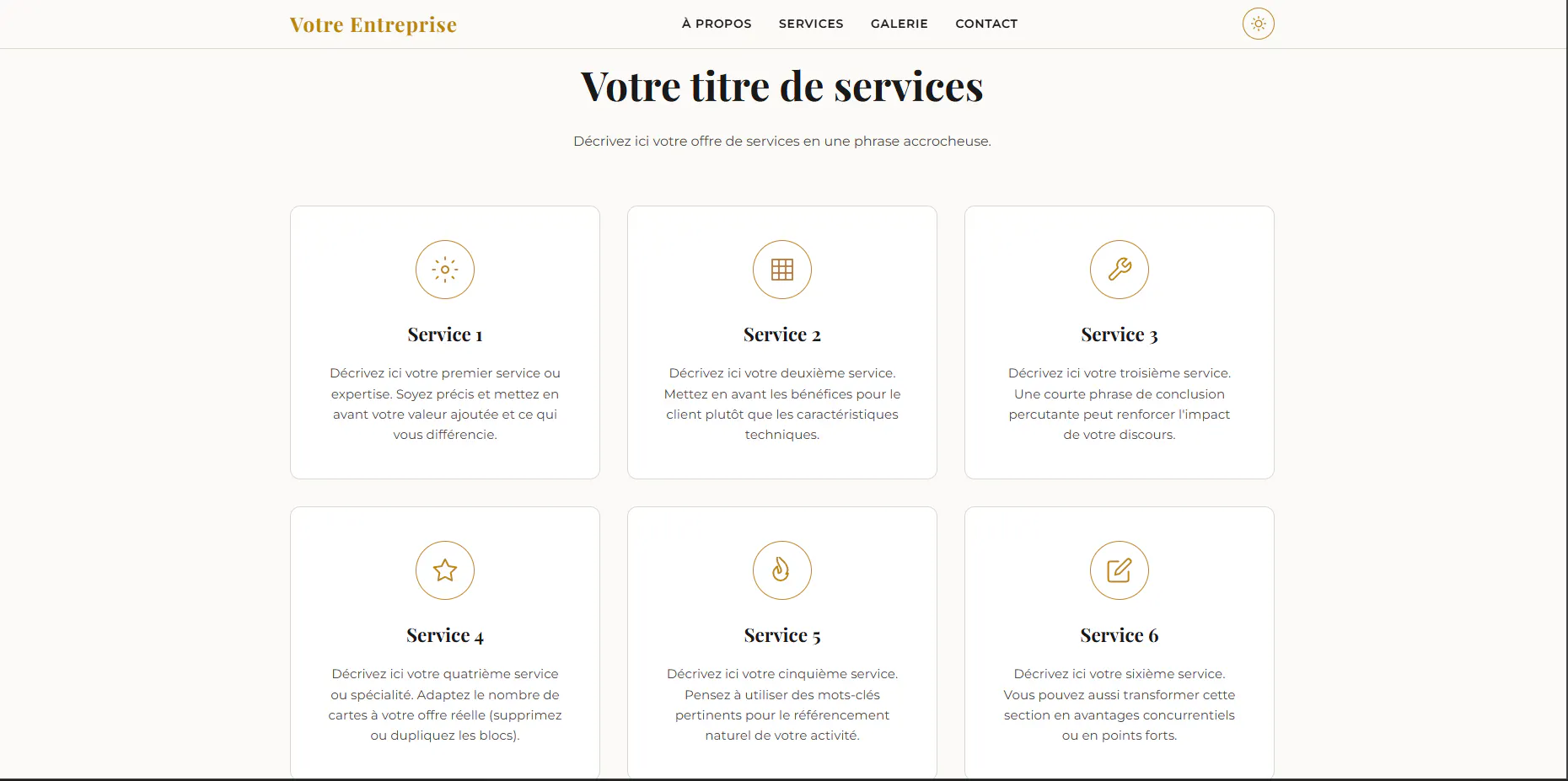 Craftsman Website Template gallery image