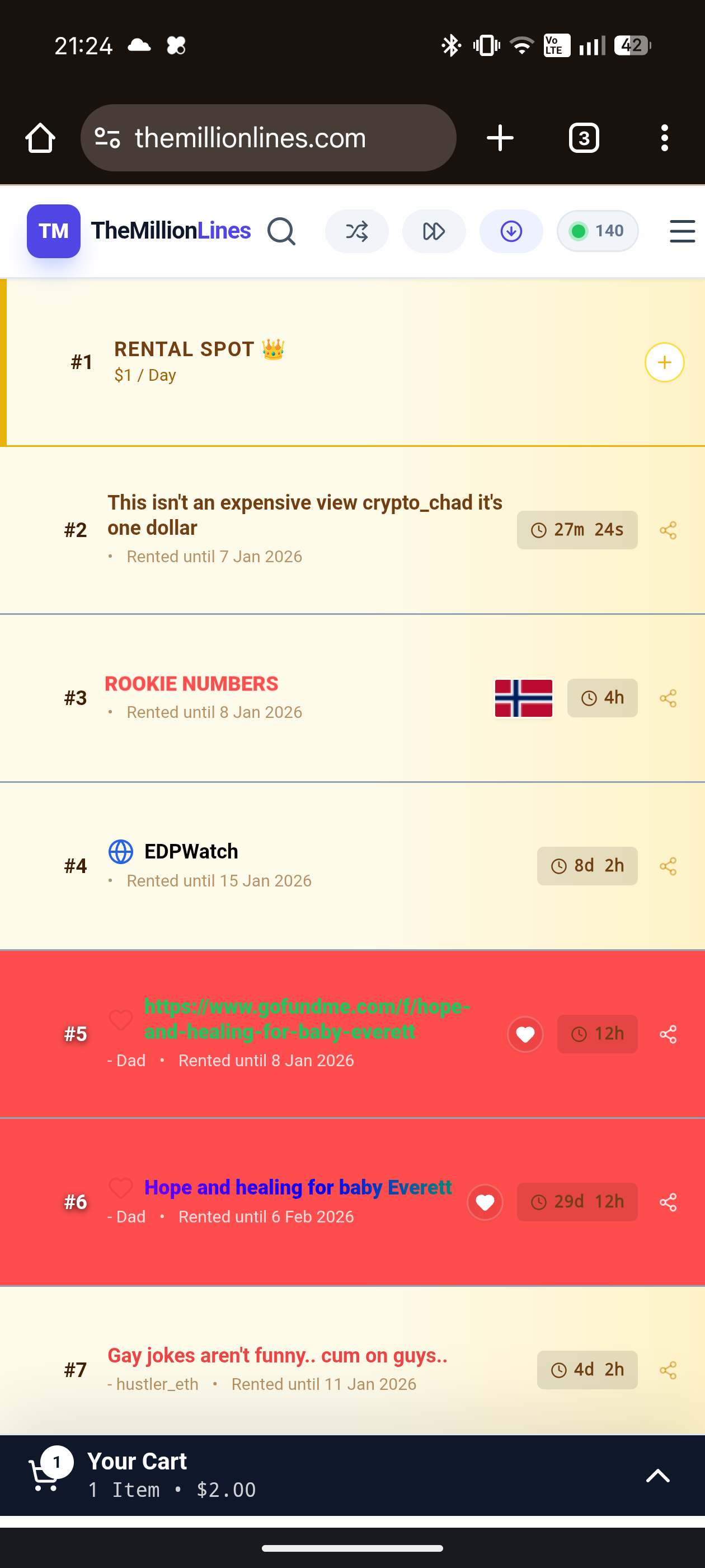 The One Million Lines gallery image