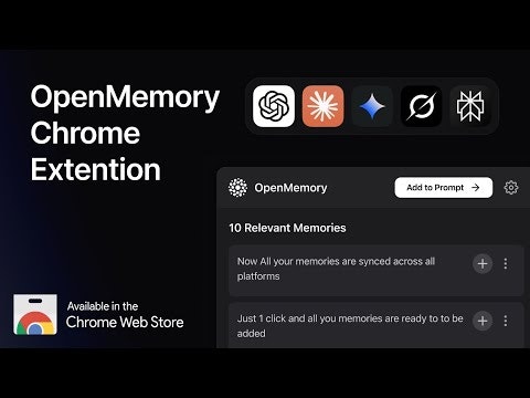 OpenMemory Chrome Extension gallery image