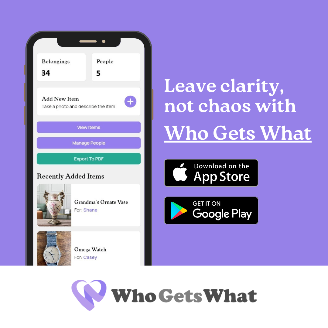 Who Gets What - Main product screenshot demonstrating key features and user interface
