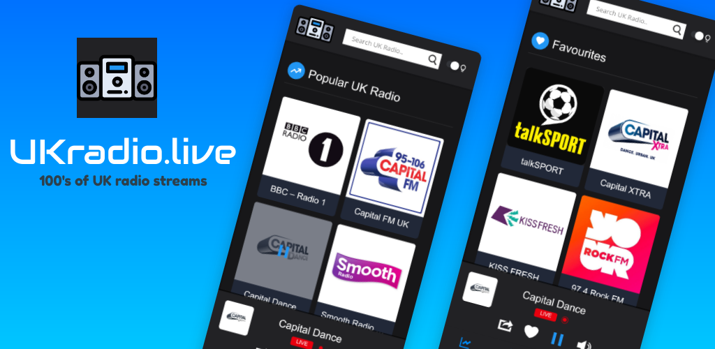 Média Radio britannique: lecteur de radio en ligne 1
