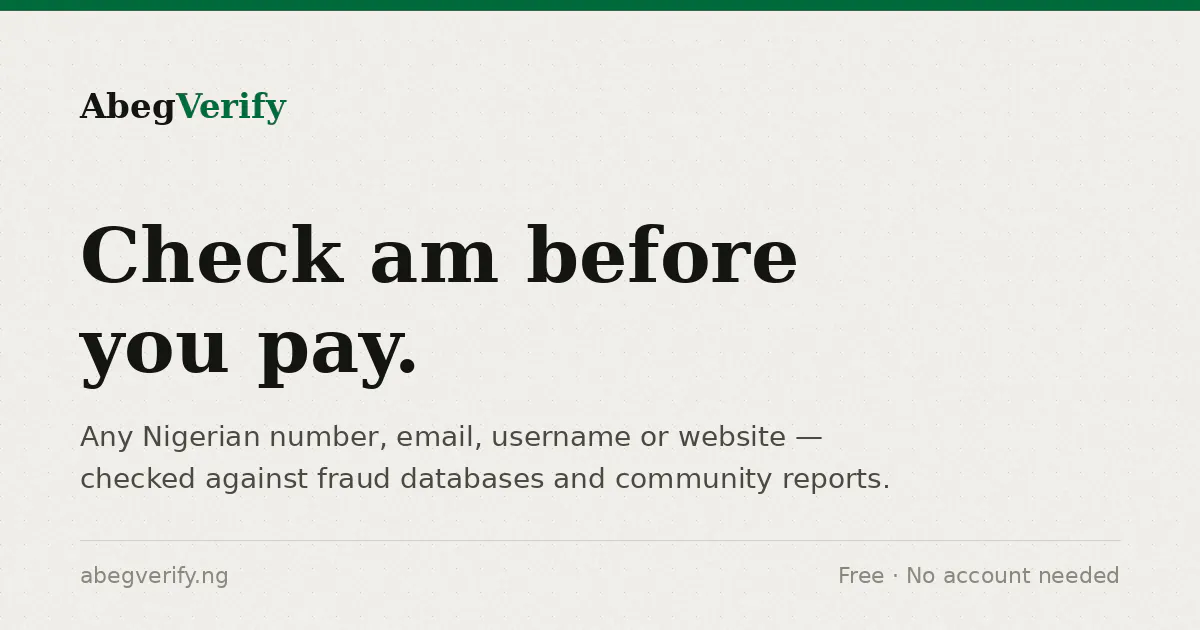 AbegVerify gallery image