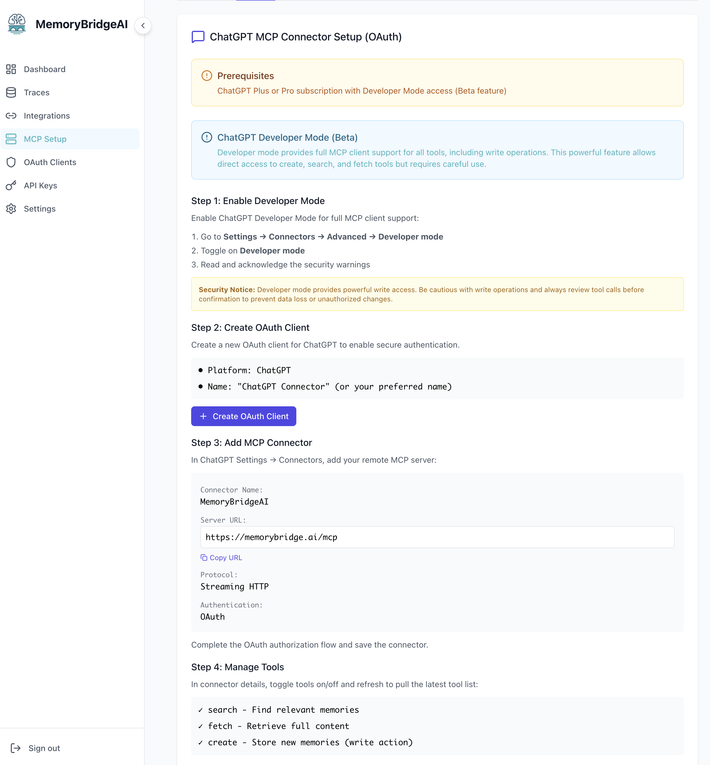 Média MemoryBridgeai - Accès à la mémoire personnelle à tous les assistants et outils d'IA. 6