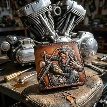 Theodoros Leather Wallet gallery image