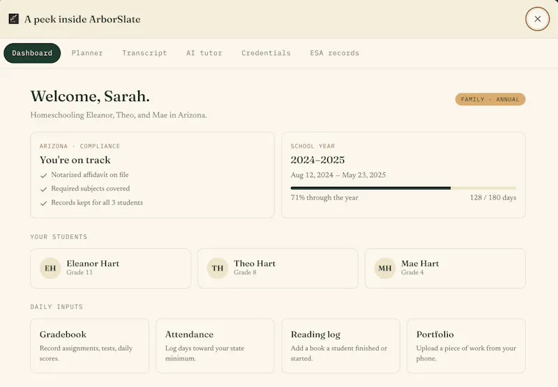ArborSlate screenshot 1