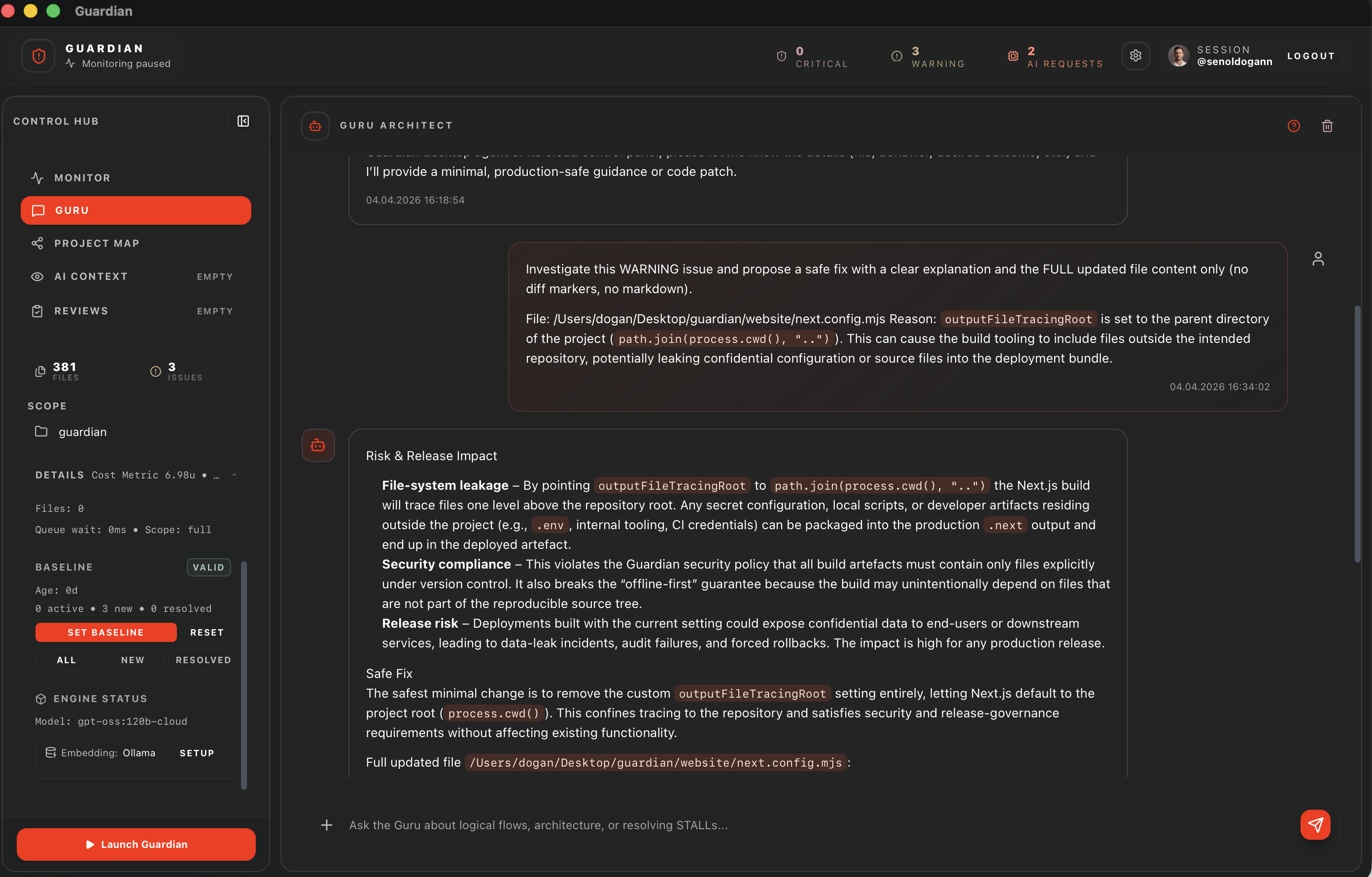 Guardian IDE gallery image