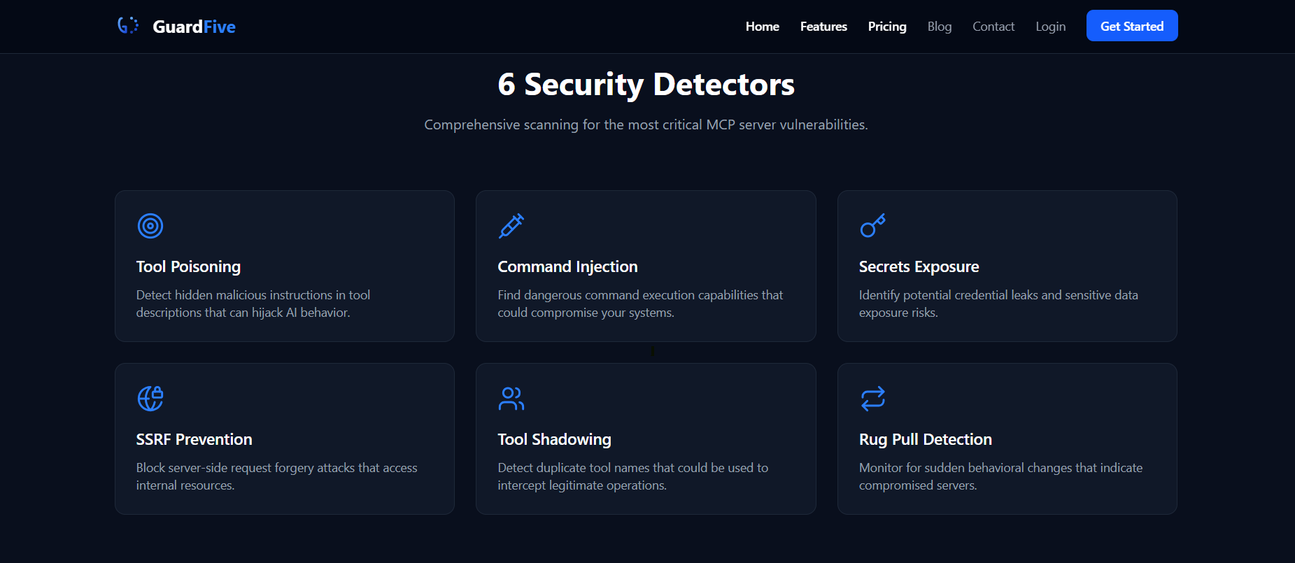 GuardFive - Main product screenshot demonstrating key features and user interface