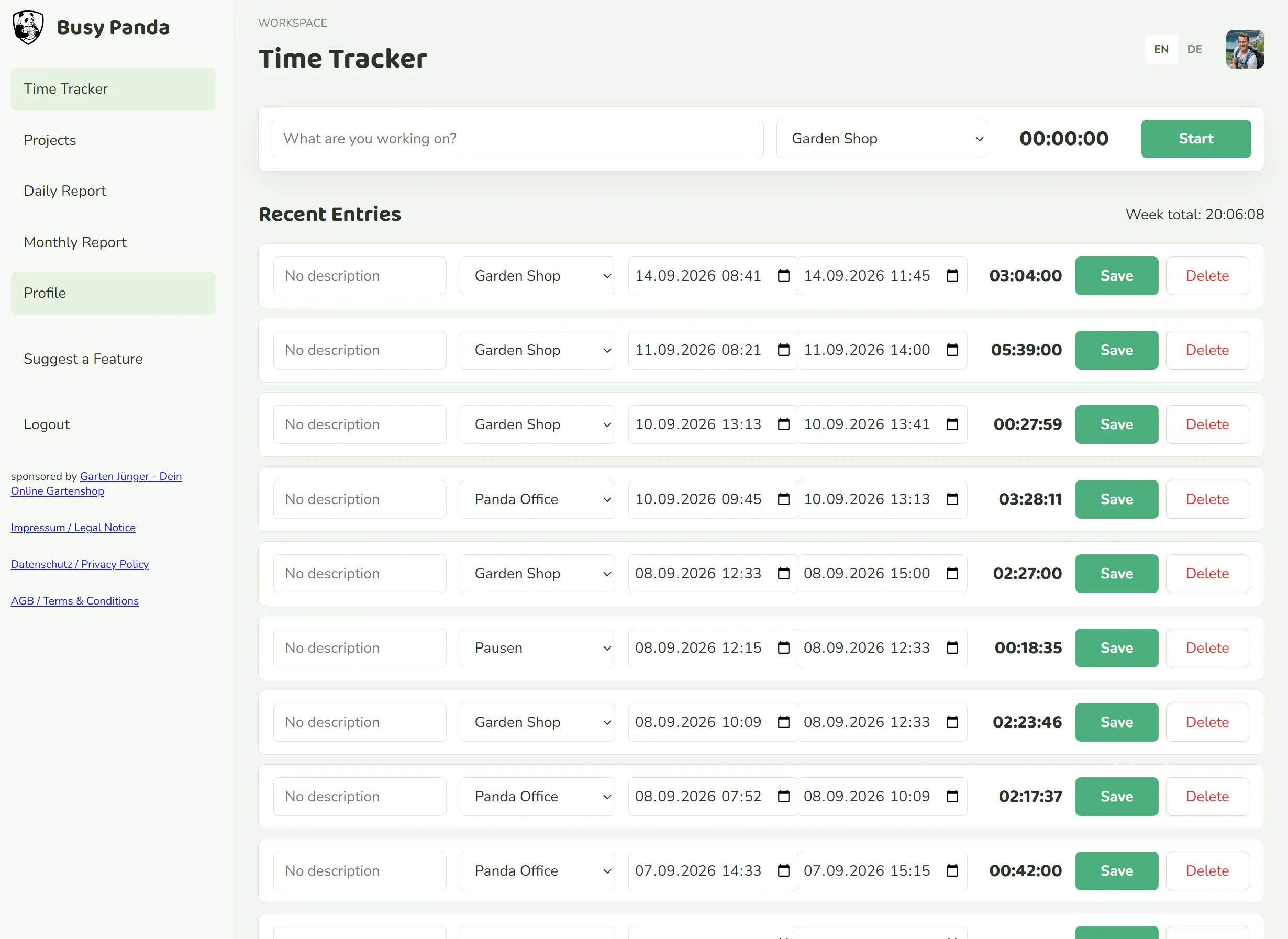 Busy Panda - Forever Free Time Tracking gallery image