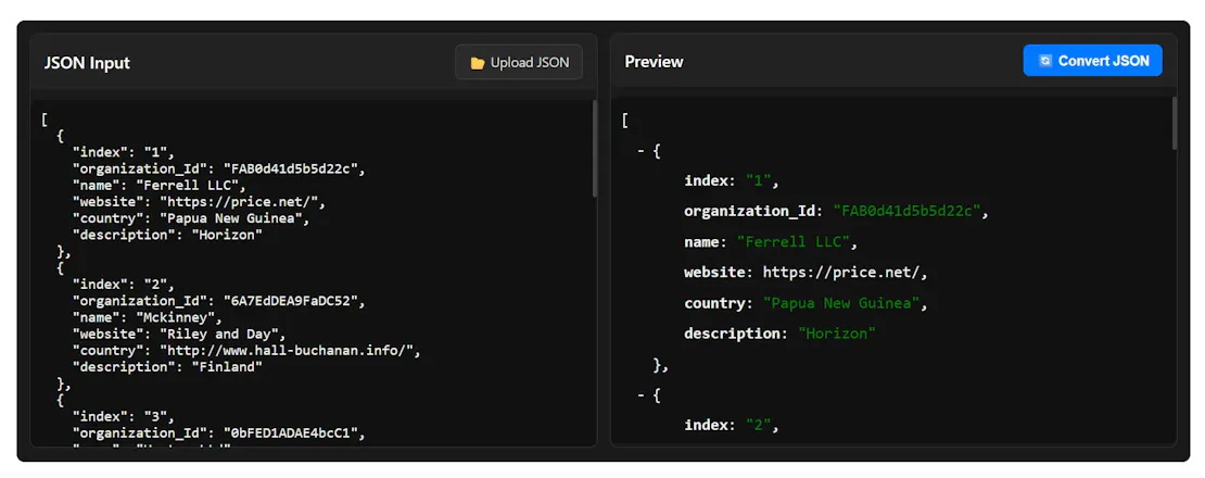 DataFrog ā Online Data Conversion Tools gallery image