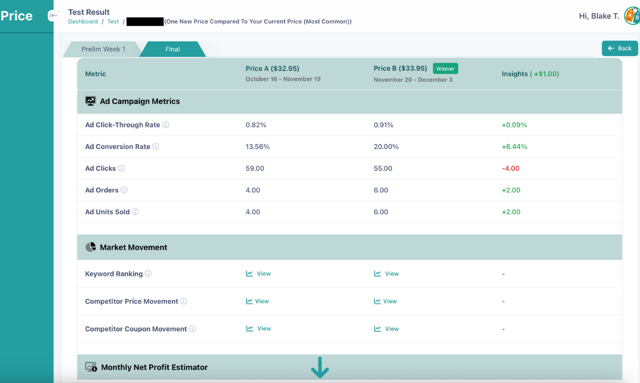 ProvenPrice - Screenshot 3 showing product features and functionality