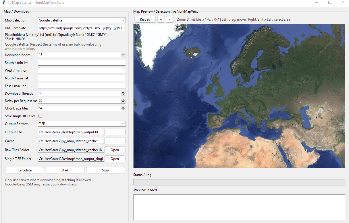PyMapStitcher 2 - Maps Downloader gallery image
