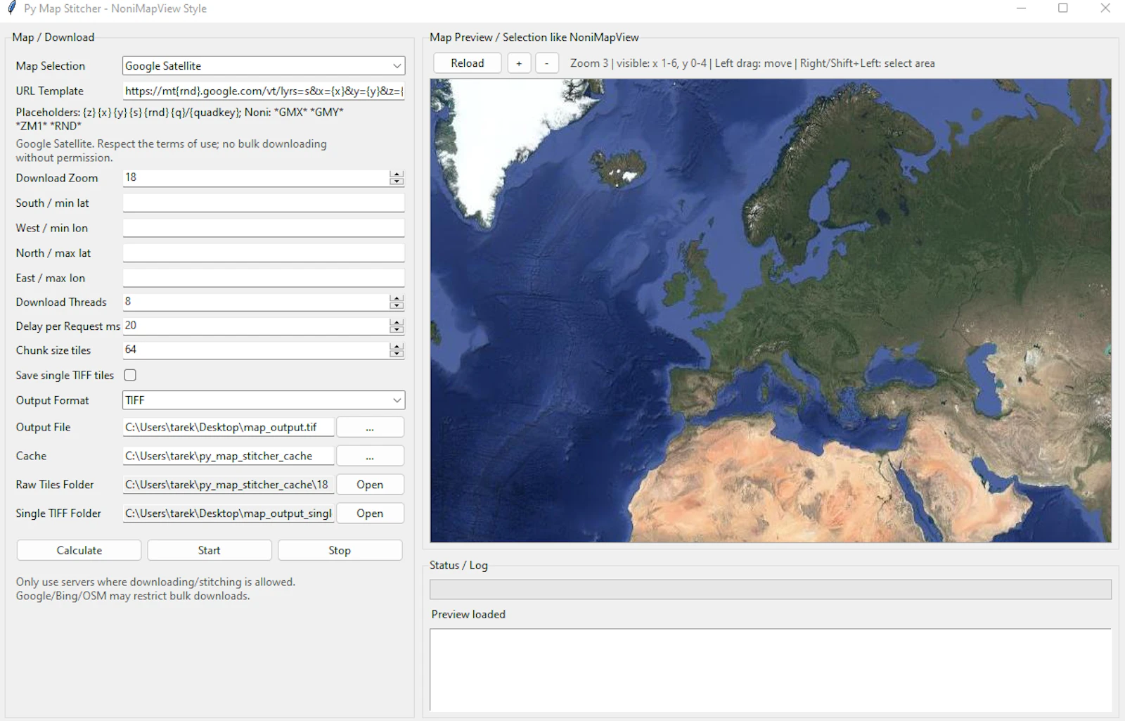 PyMapStitcher 2 - Maps Downloader screenshot 2
