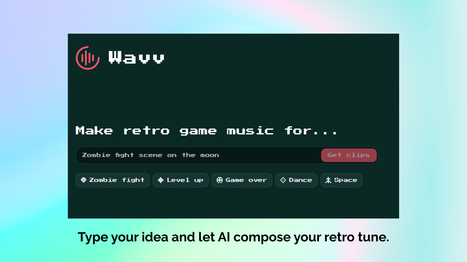 Wavv: 8-bit AI Music gallery image