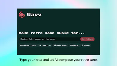Wavv: 8-bit AI Music gallery image