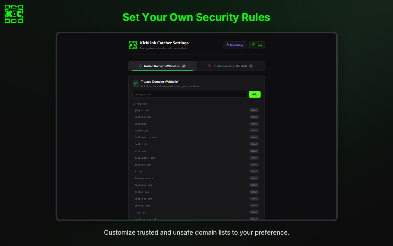 KickLink Catcher - Screenshot 5 showing product features and functionality