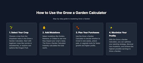 Grow a Garden Calculator gallery image