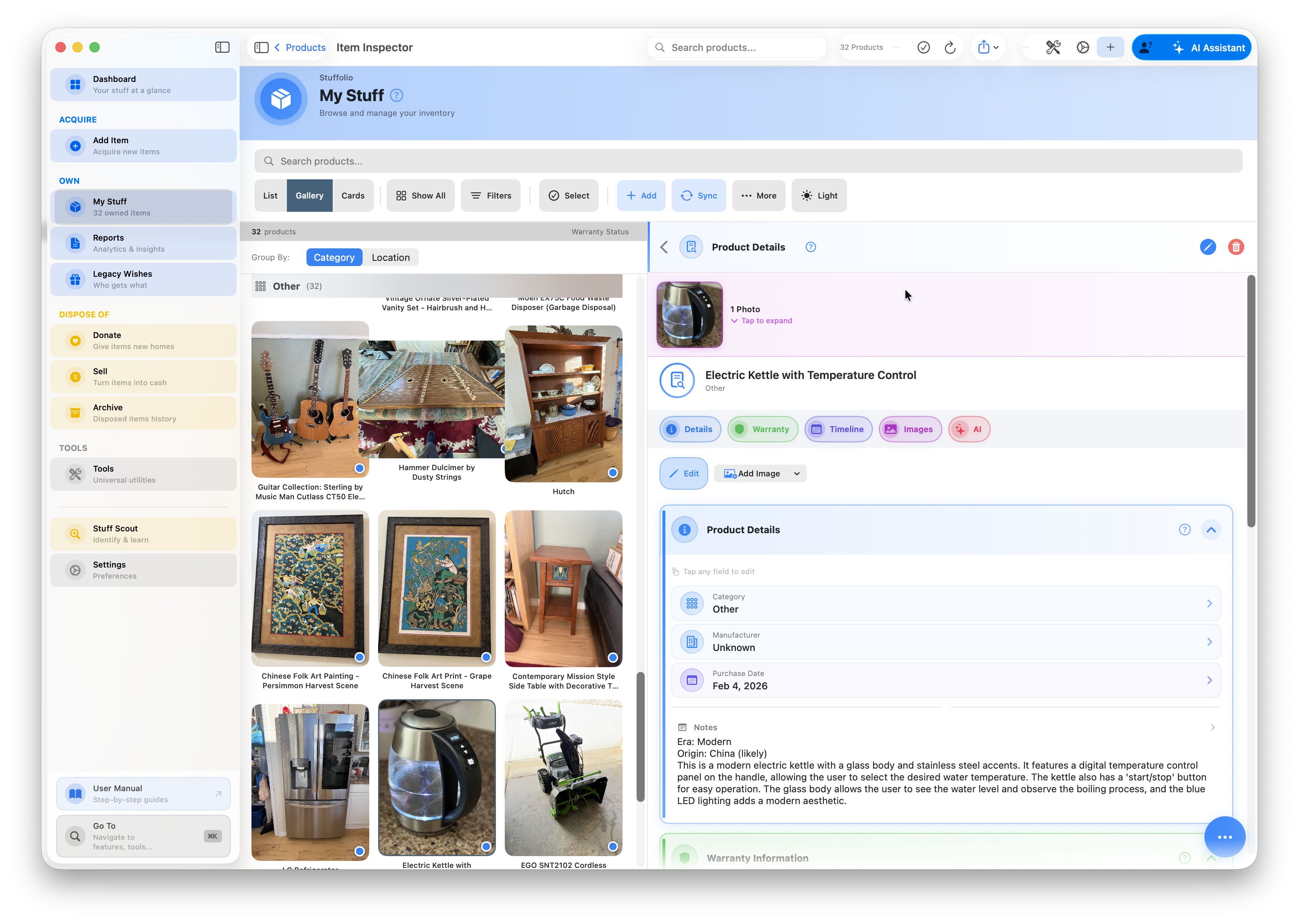 Stuffolio gallery image