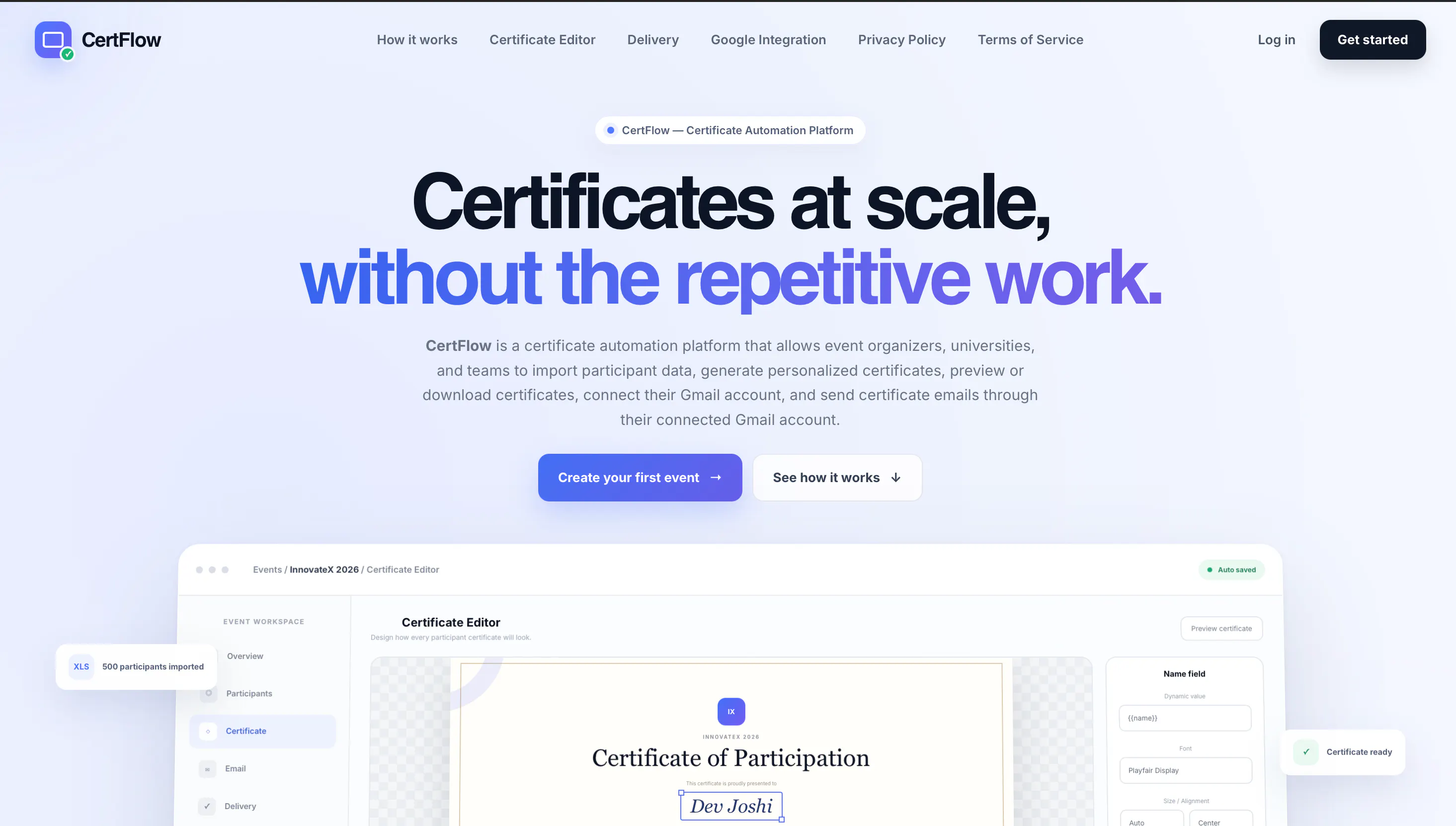 CertFlow gallery image