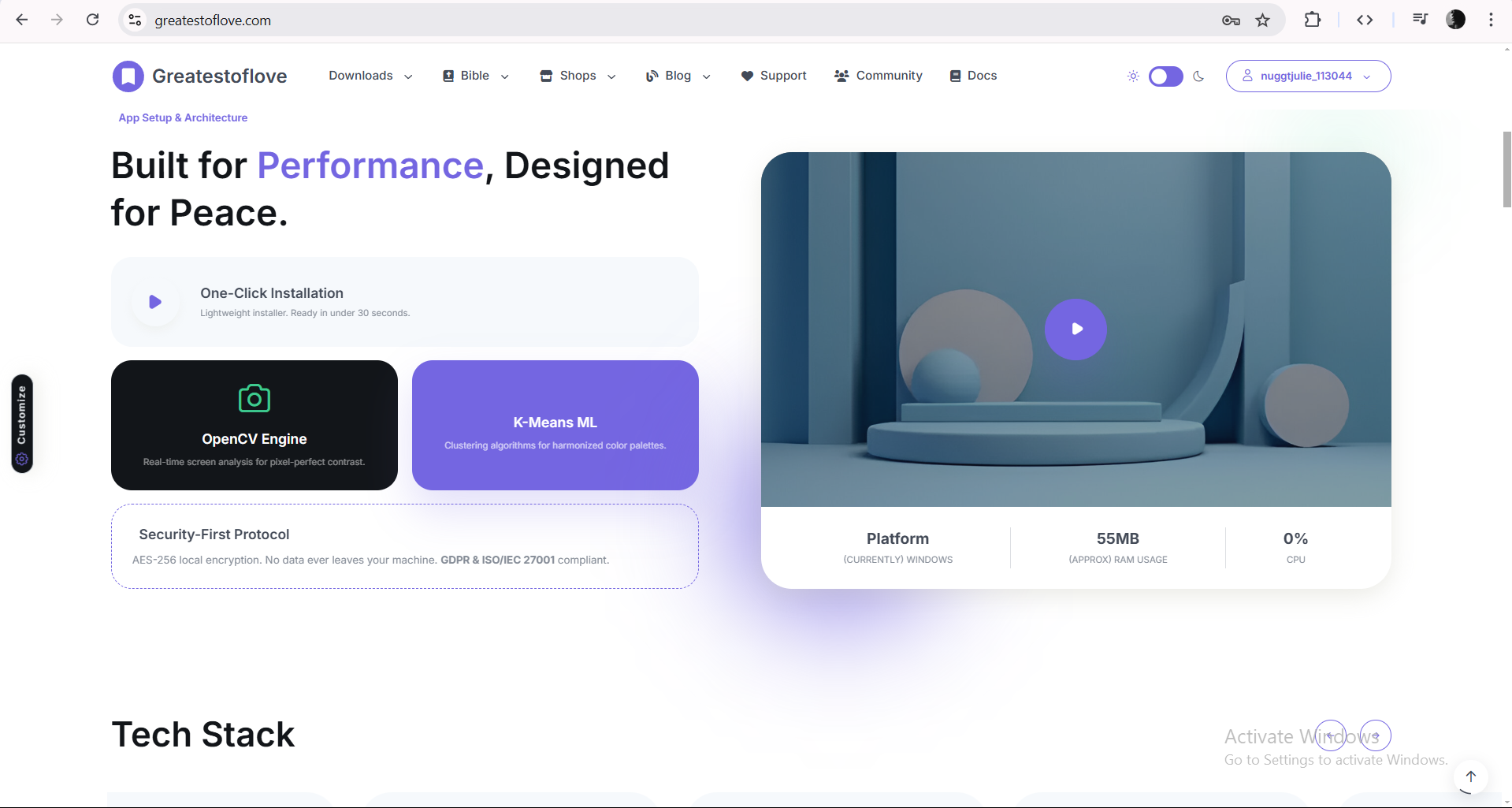 Greatest of Love - Screenshot 2 showing product features and functionality