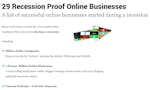 29 Successful Recession-Born Businesses image