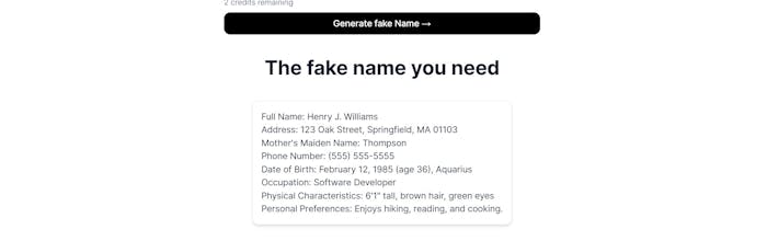 AI Name Generator gallery image