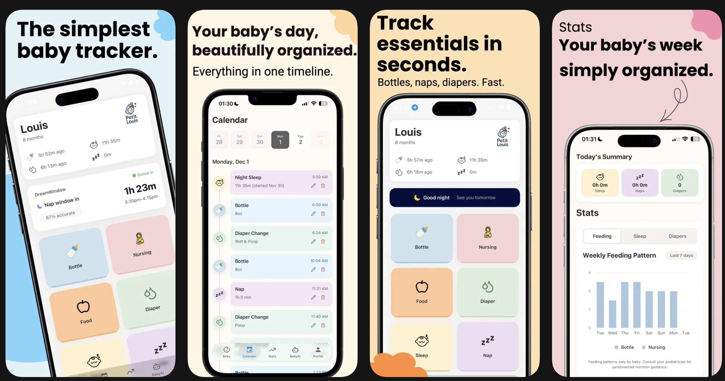 Petit Louis:  Baby Tracker