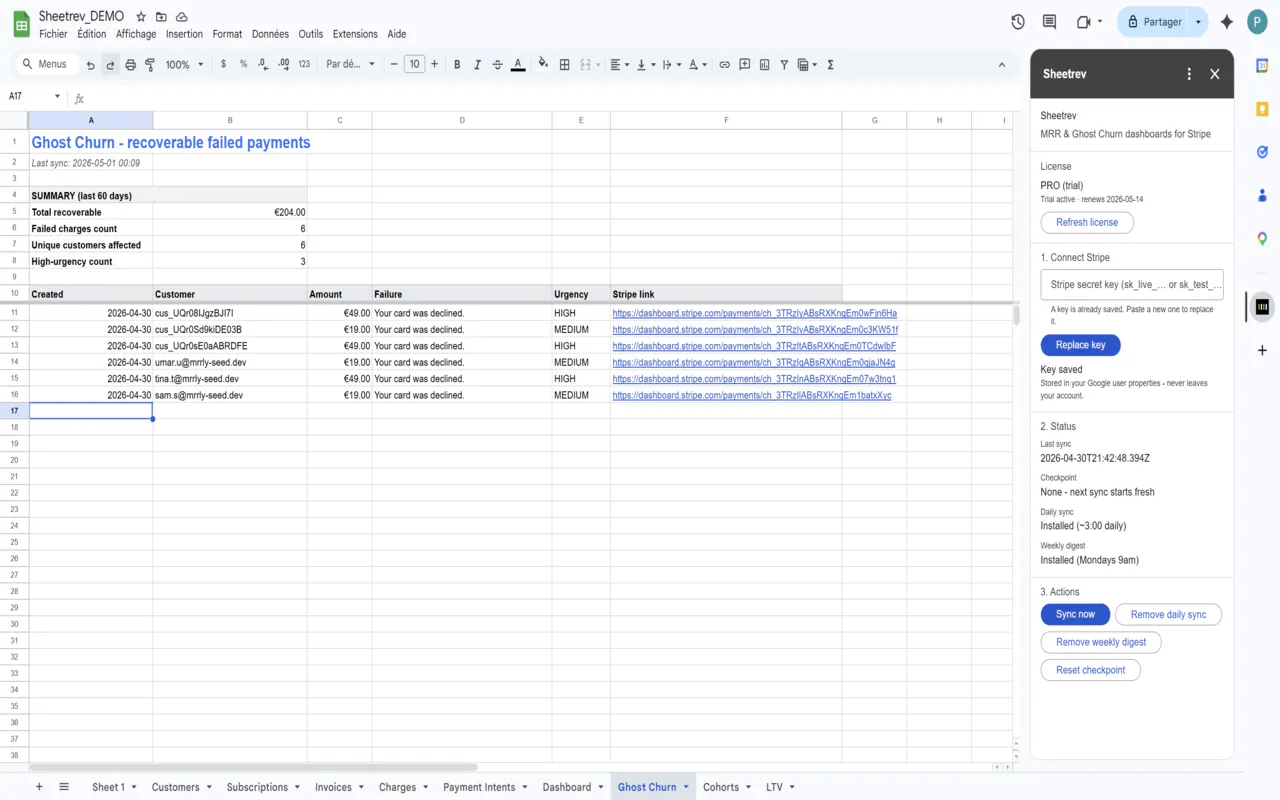 Sheetrev / Your MRR, in your sheet. gallery image