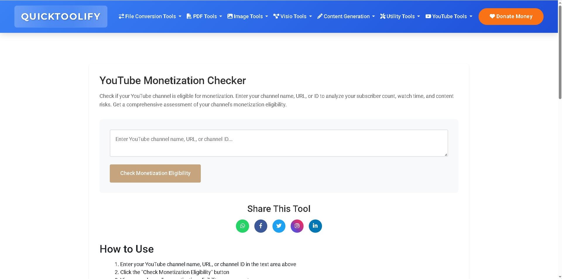 وسائط QuickToolify All-in-One Online Tool Hub - 100 أدوات مجانية للصور والنص و PDF والمزيد - لا يوجد تسجيل! 7