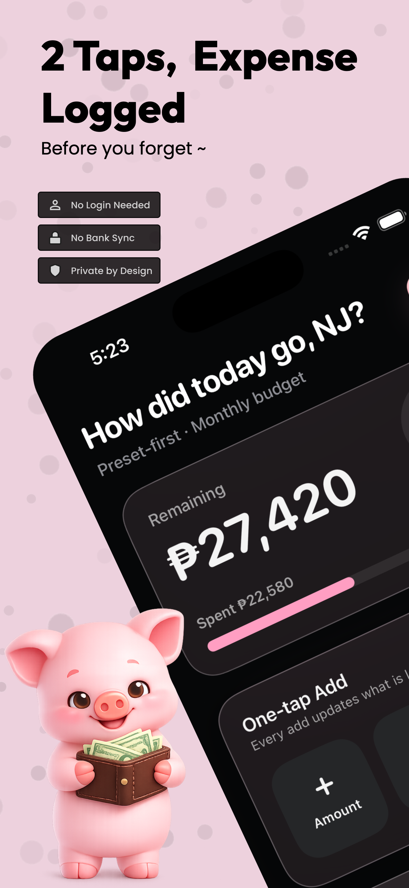 Boink - track spending in 2 taps gallery image