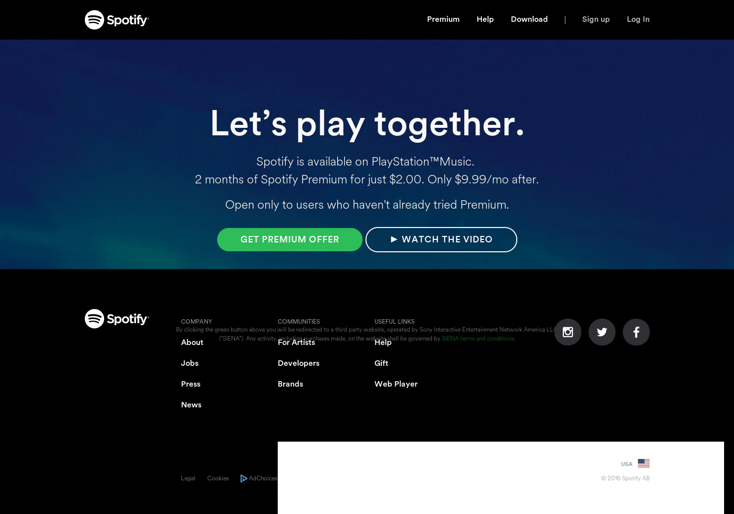 Spotify on Playstation