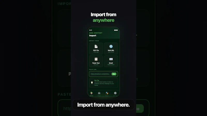 ReadAloud AI screenshot 1 (video preview)