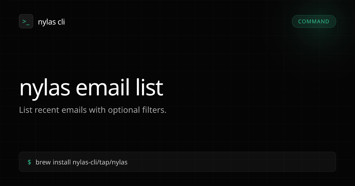 Nylas CLI screenshot 4