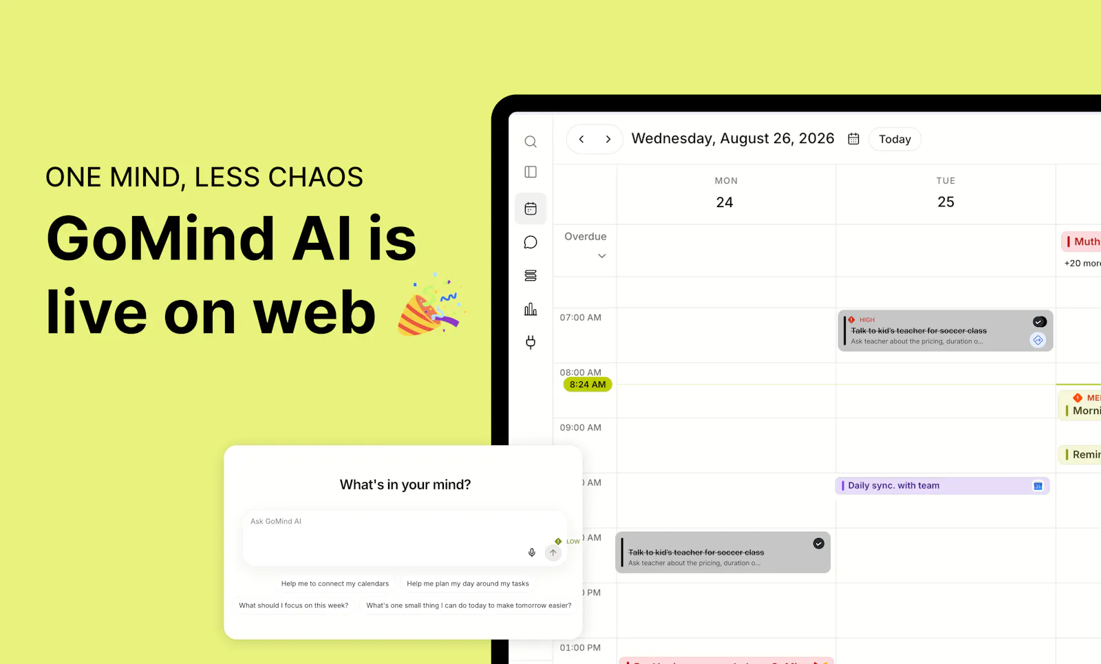 GoMind AI Web screenshot 1