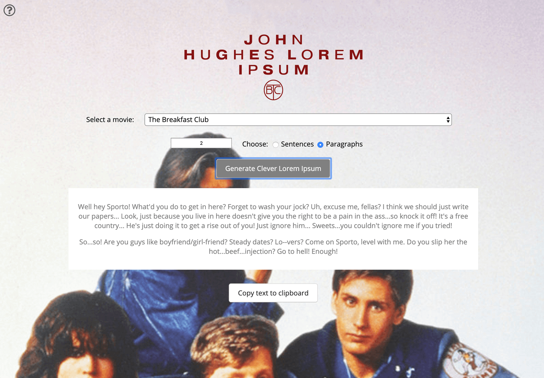 John Hughes Lorem Ipsum gallery image