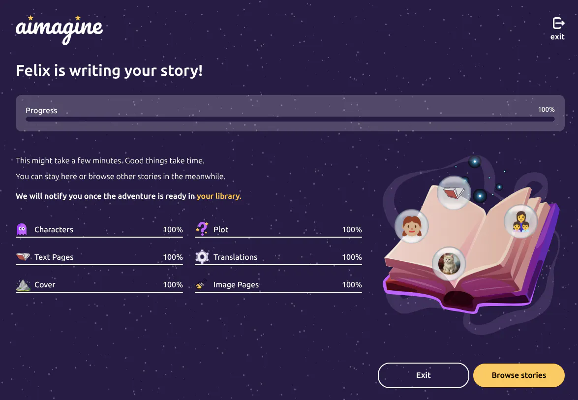 aimagine — Personalized bedtime stories gallery image