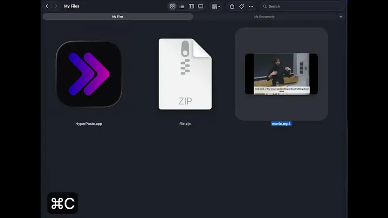 HyperPaste screenshot 1 (video preview)