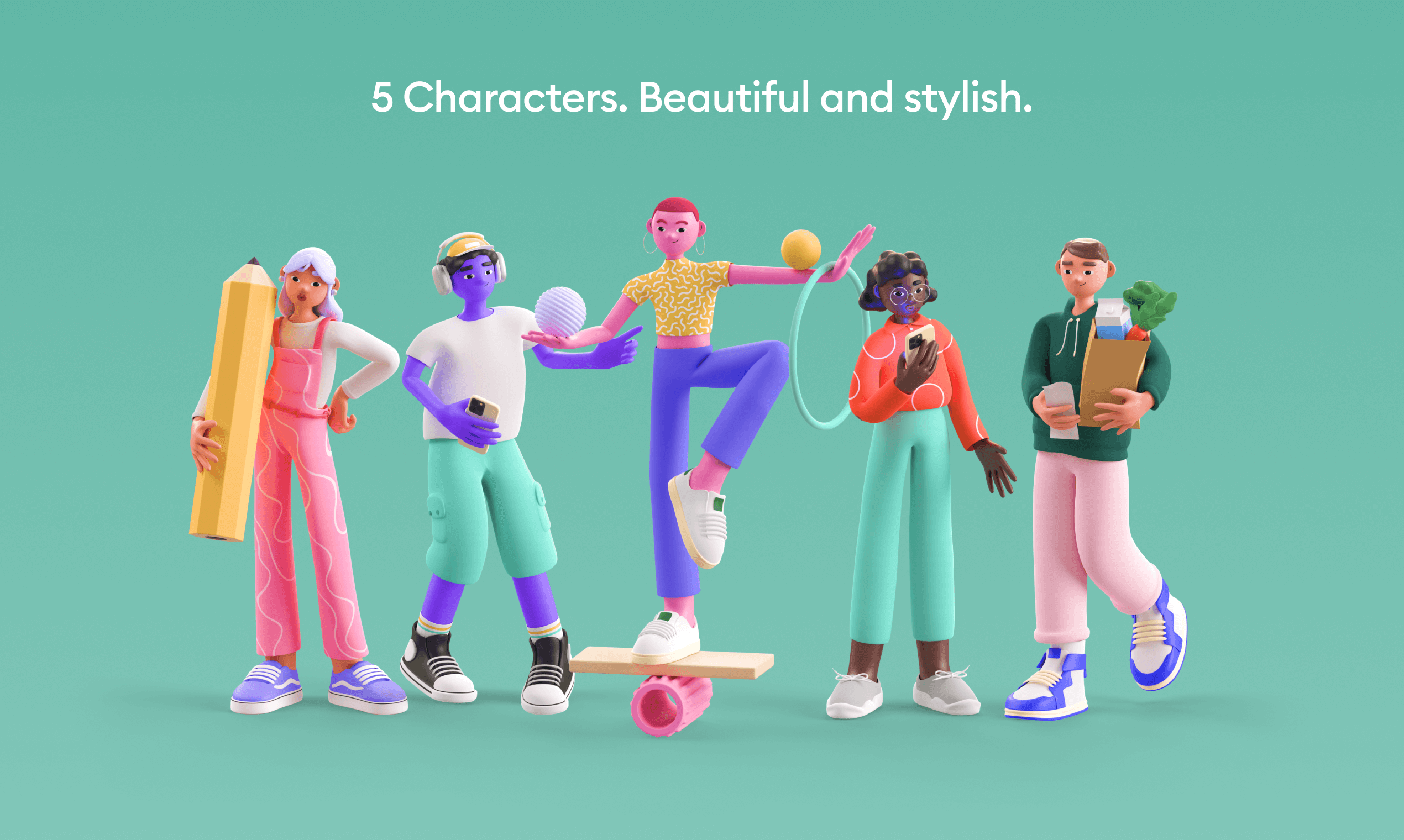 Personnes 3D Personnages media 4