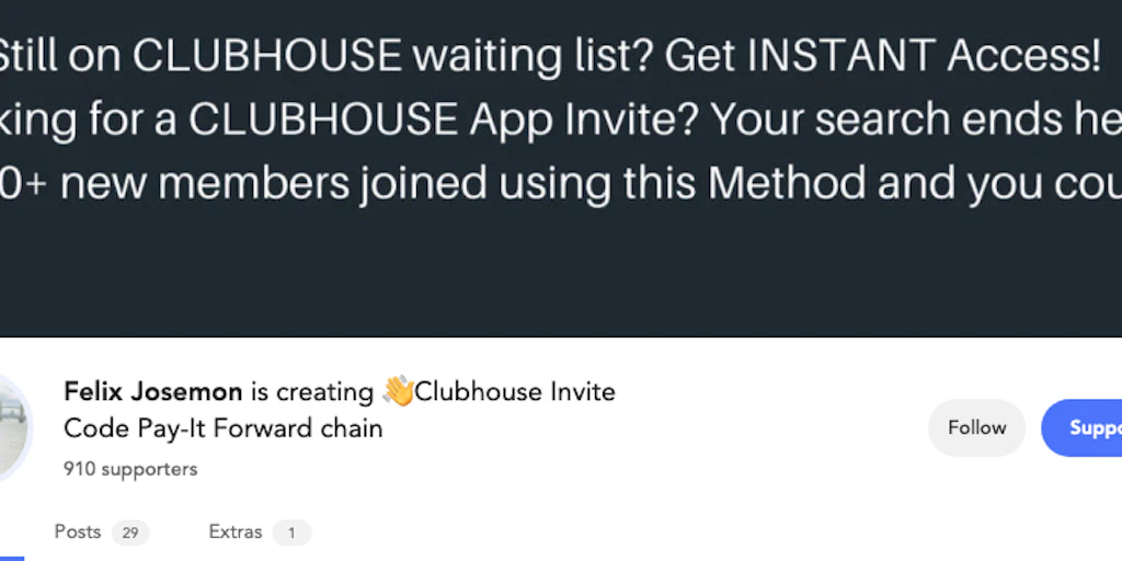 Clubhouse App Invites 800 Invites So Far Don T Buy Clubhouse Invite Product Hunt