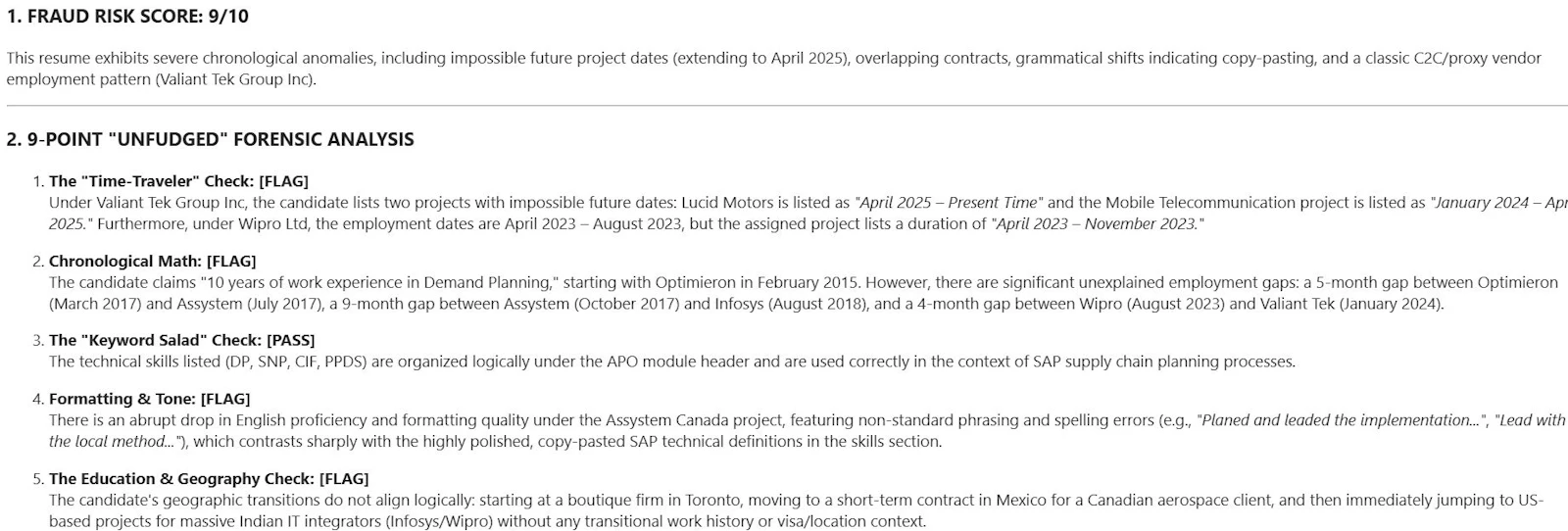 UnFudged AI - Resume Audit screenshot 1