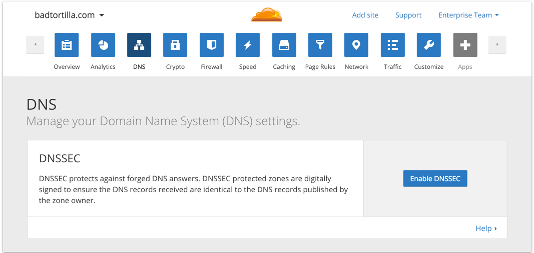CloudFlare Universal DNSSEC